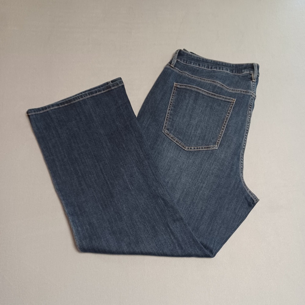 Seven7 High Rise Slim Bootcut Jeans Canyon Blue Plus Size‎ 22W SX10240DE NEW
